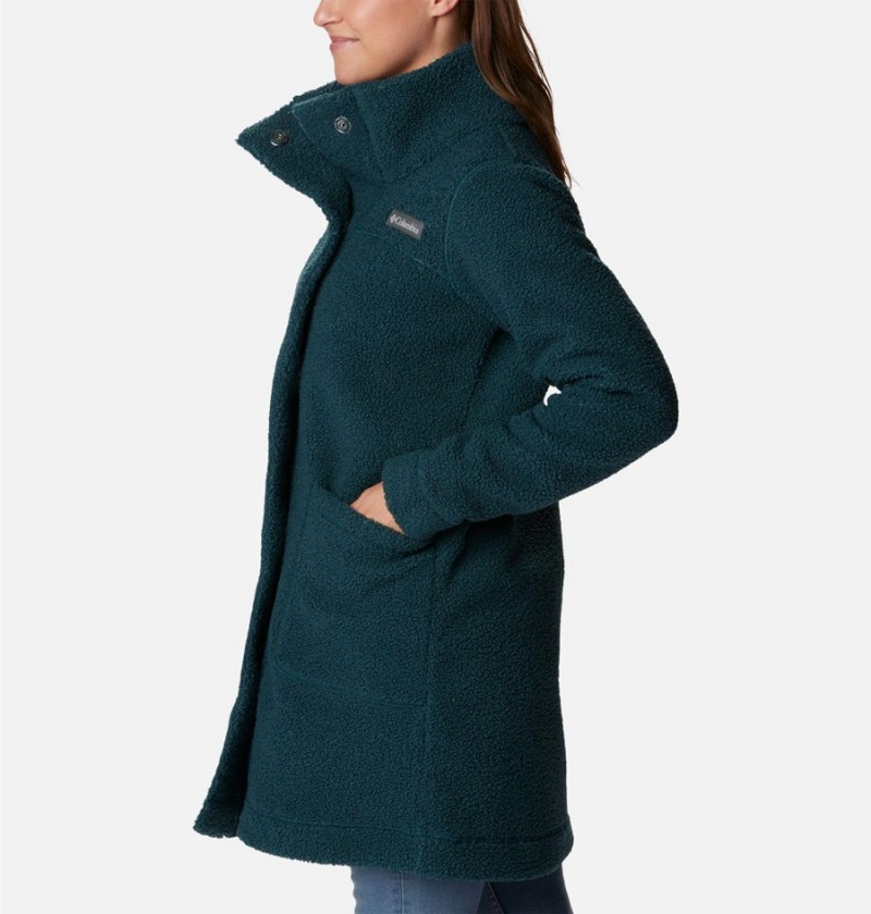 Turquoise Women's Columbia Panorama Long Fleece Jacket | TNAWR-4582