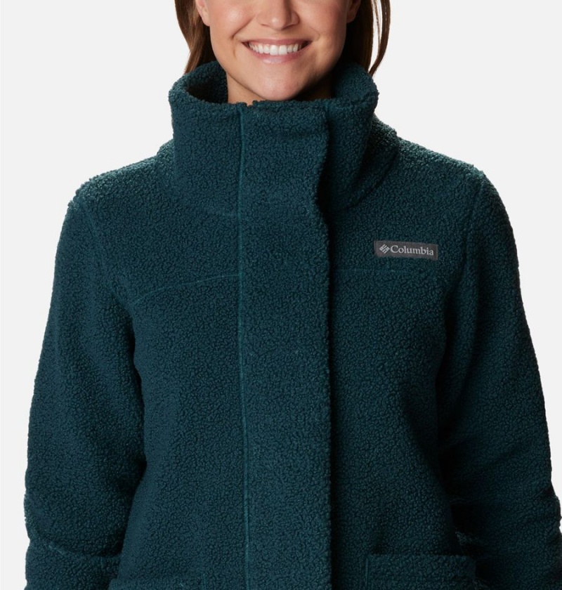 Turquoise Women's Columbia Panorama Long Fleece Jacket | TNAWR-4582