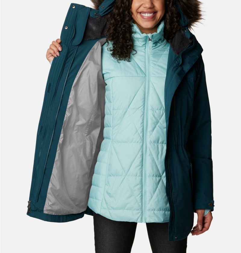 Turquoise Women's Columbia Payton Pass Interchange Coats | PTKDR-5602