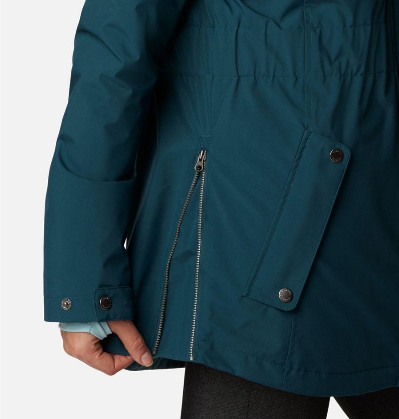 Turquoise Women's Columbia Payton Pass Interchange Coats | PTKDR-5602