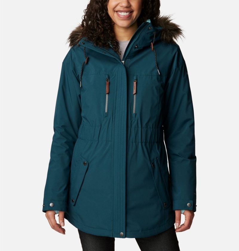 Turquoise Women\'s Columbia Payton Pass Interchange Coats | PTKDR-5602