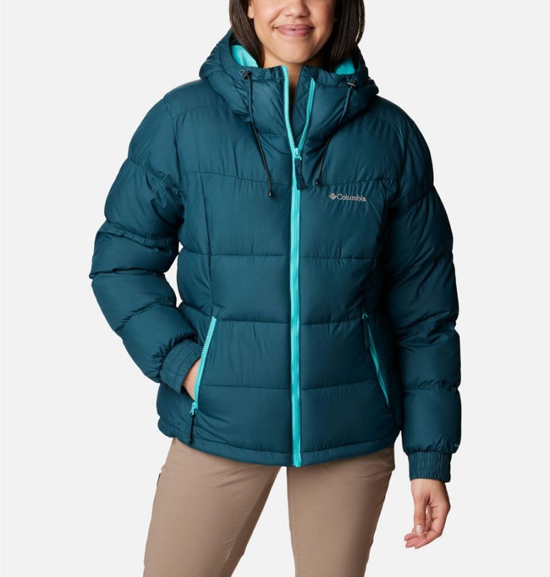 Turquoise Women\'s Columbia Pike Lake II Insulated Puffer Jacket | DGIBP-4253