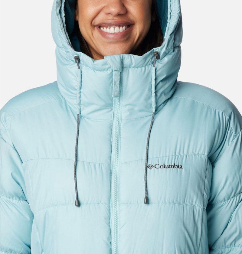 Turquoise Women's Columbia Pike Lake II Long Puffer Jacket | WCDQJ-3916