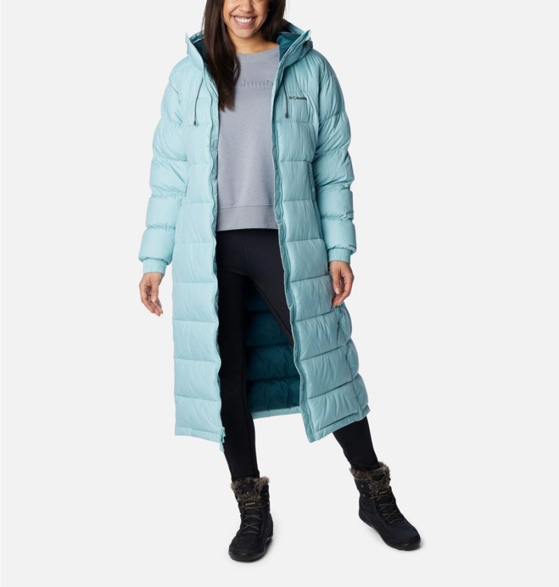 Turquoise Women's Columbia Pike Lake II Long Puffer Jacket | WCDQJ-3916