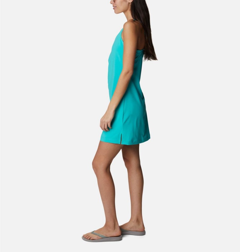 Turquoise Women's Columbia Pleasant Creek Stretch Dress | GLNTO-0743