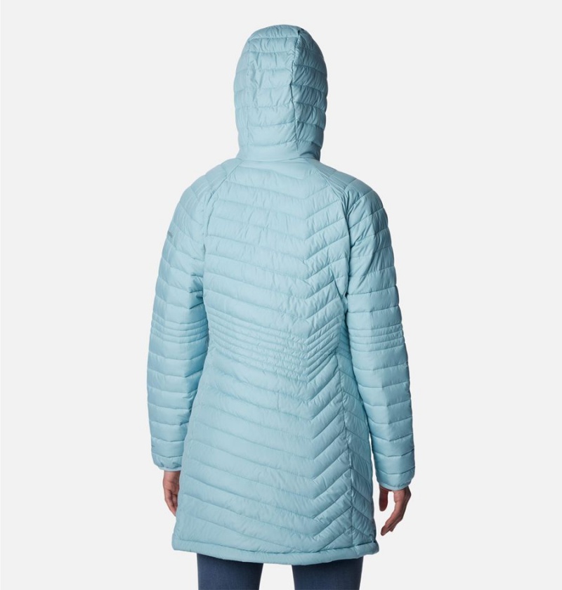 Turquoise Women's Columbia Powder Lite Mid Puffer Jacket | PAGQI-0712