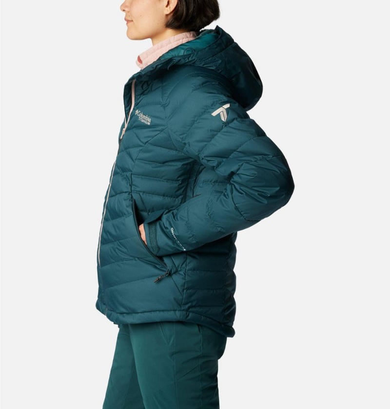 Turquoise Women's Columbia Roaring Fork Puffer Jacket | PIDER-5123