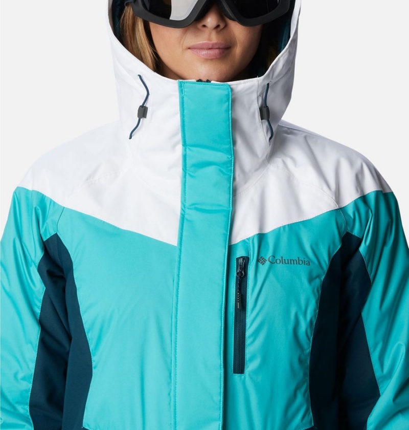 Turquoise Women's Columbia Rosie Run Insulated Ski Jacket | XDAIO-9063