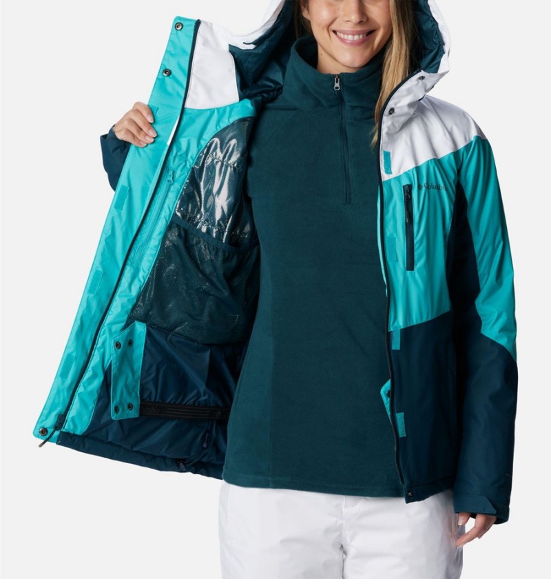 Turquoise Women's Columbia Rosie Run Insulated Ski Jacket | XDAIO-9063