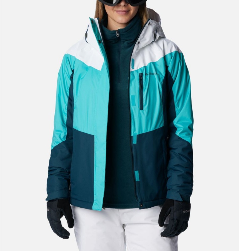 Turquoise Women's Columbia Rosie Run Insulated Ski Jacket | XDAIO-9063