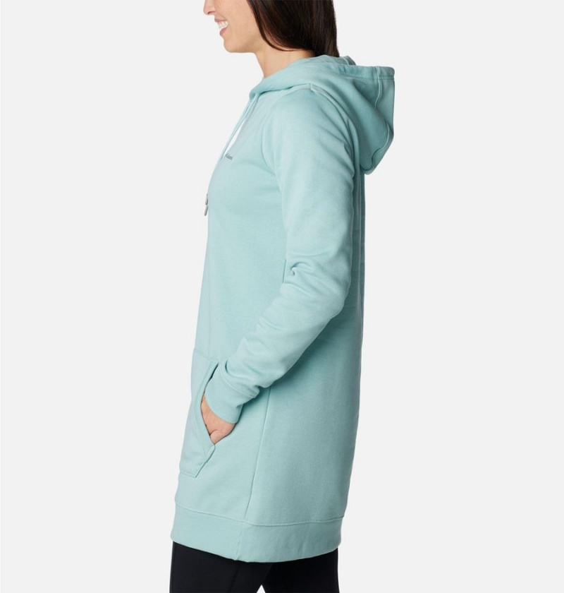 Turquoise Women's Columbia Rush Valley Long Hoodie | OXUGS-4679