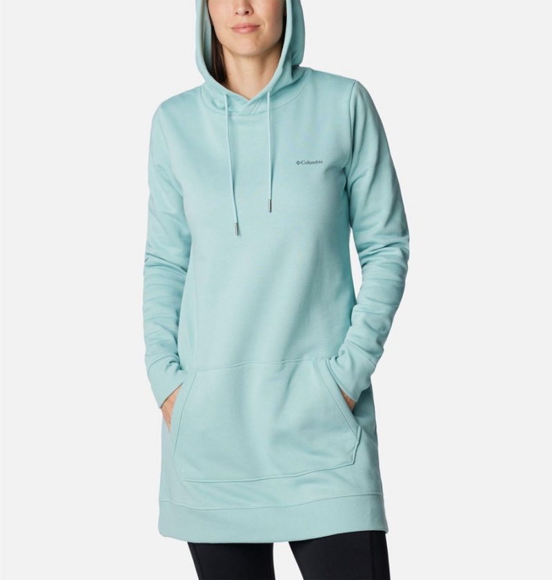 Turquoise Women's Columbia Rush Valley Long Hoodie | OXUGS-4679