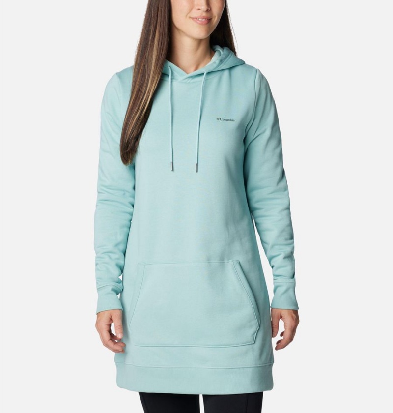 Turquoise Women\'s Columbia Rush Valley Long Hoodie | OXUGS-4679