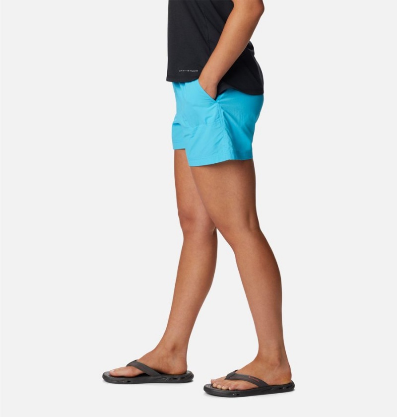 Turquoise Women's Columbia Sandy River Shorts | RPIUD-2948