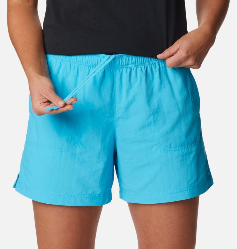 Turquoise Women's Columbia Sandy River Shorts | RPIUD-2948