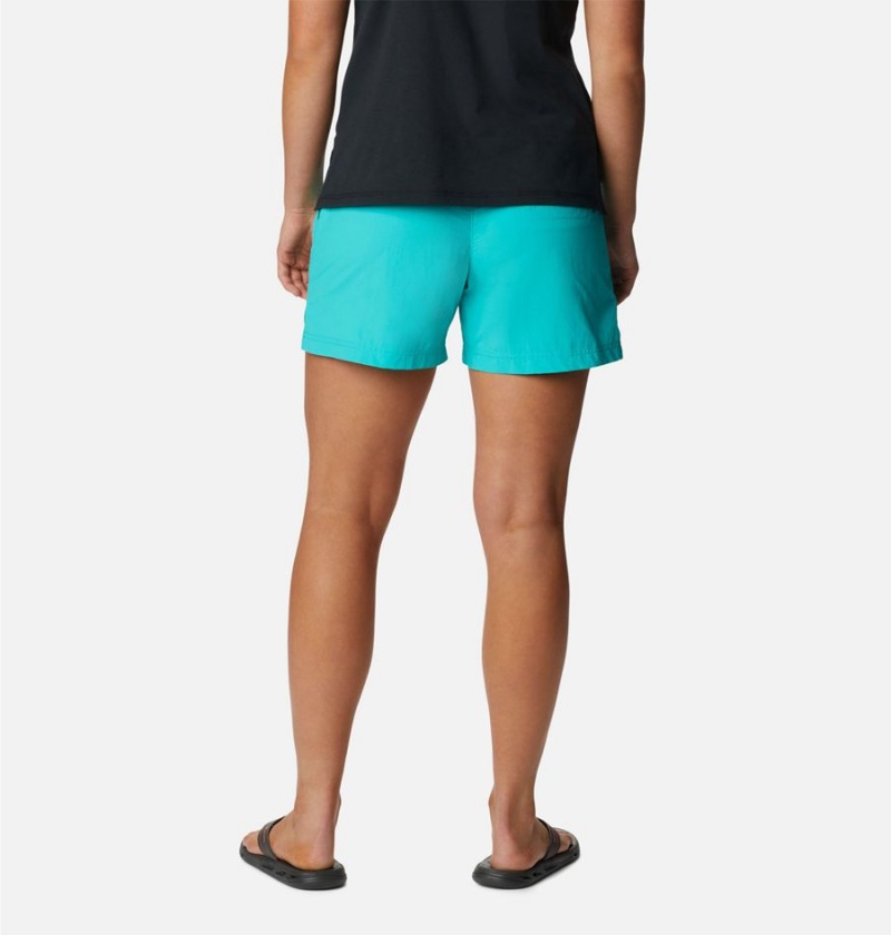 Turquoise Women's Columbia Sandy River Shorts | KQJID-3974