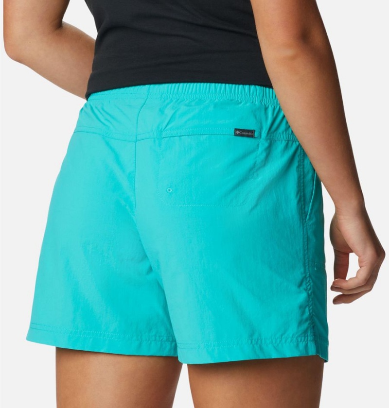 Turquoise Women's Columbia Sandy River Shorts | KQJID-3974