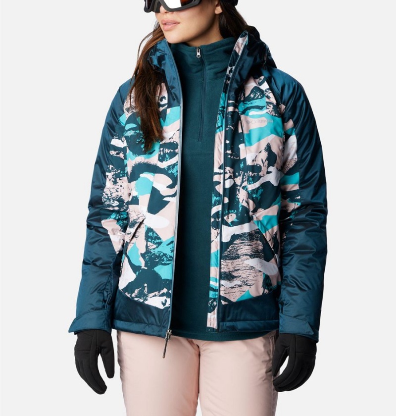 Turquoise Women's Columbia Sweet Shredder II Insulated Ski Jacket | HFBSQ-9163