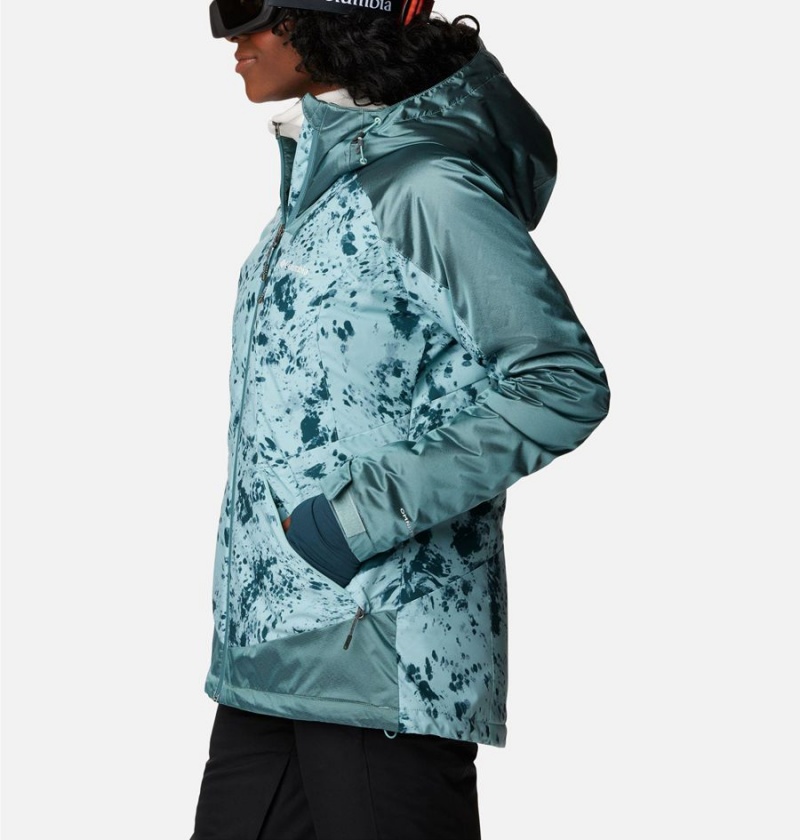 Turquoise Women's Columbia Sweet Shredder II Insulated Ski Jacket | HGLMT-7084