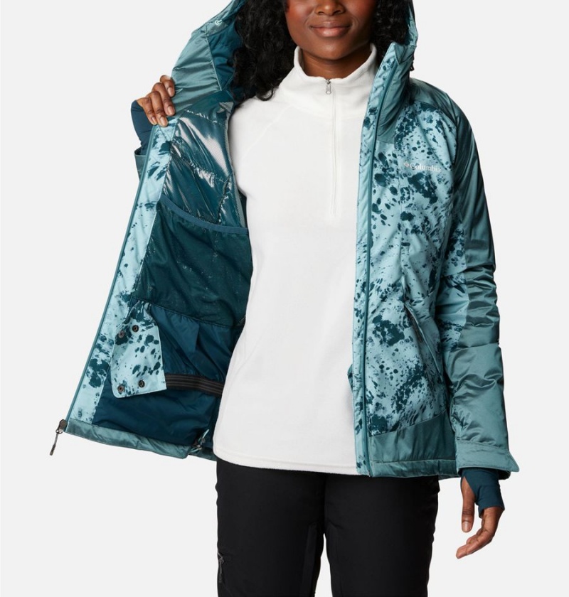 Turquoise Women's Columbia Sweet Shredder II Insulated Ski Jacket | HGLMT-7084