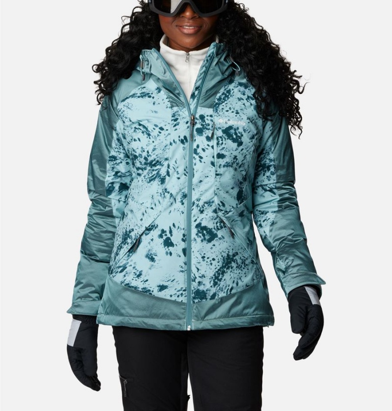 Turquoise Women\'s Columbia Sweet Shredder II Insulated Ski Jacket | HGLMT-7084