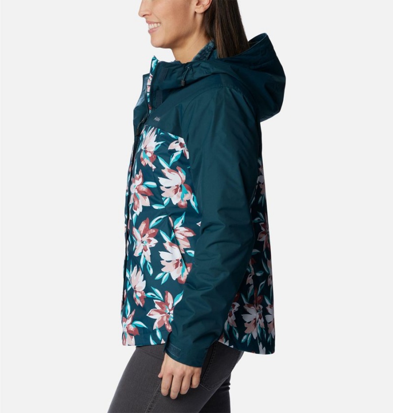 Turquoise Women's Columbia Tunnel Falls II Interchange 3 In 1 Jackets | JUOTP-3180