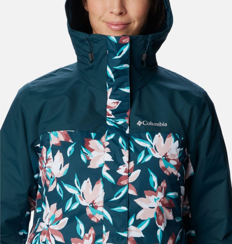 Turquoise Women's Columbia Tunnel Falls II Interchange 3 In 1 Jackets | JUOTP-3180