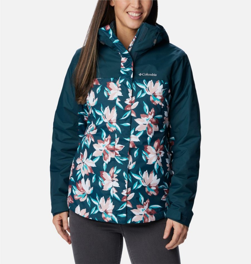 Turquoise Women\'s Columbia Tunnel Falls II Interchange 3 In 1 Jackets | JUOTP-3180