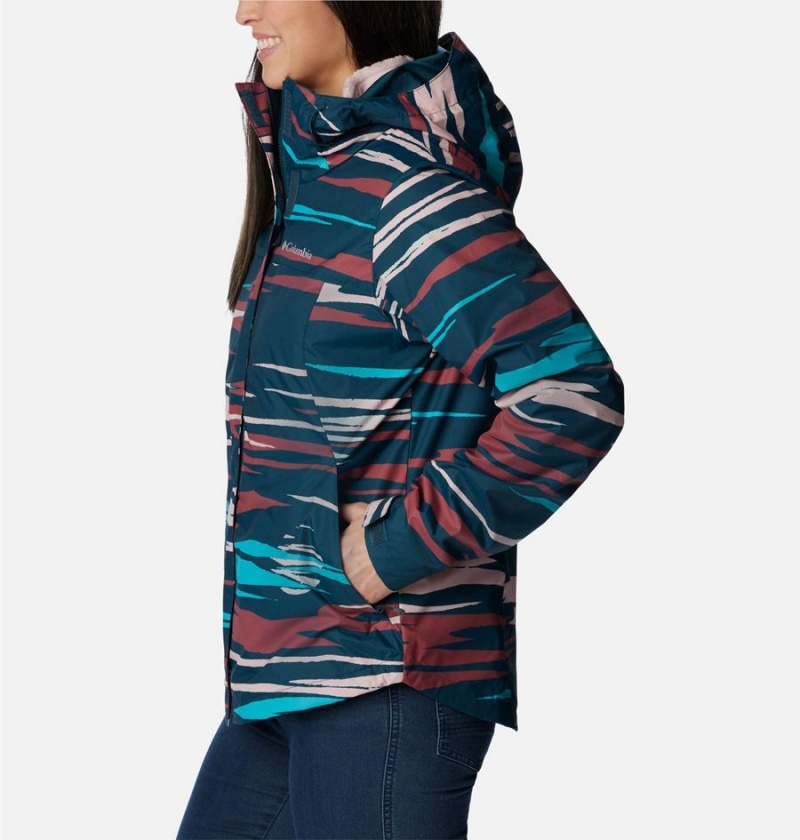 Turquoise Women's Columbia Tunnel Falls II Interchange 3 In 1 Jackets | DKFWX-9651