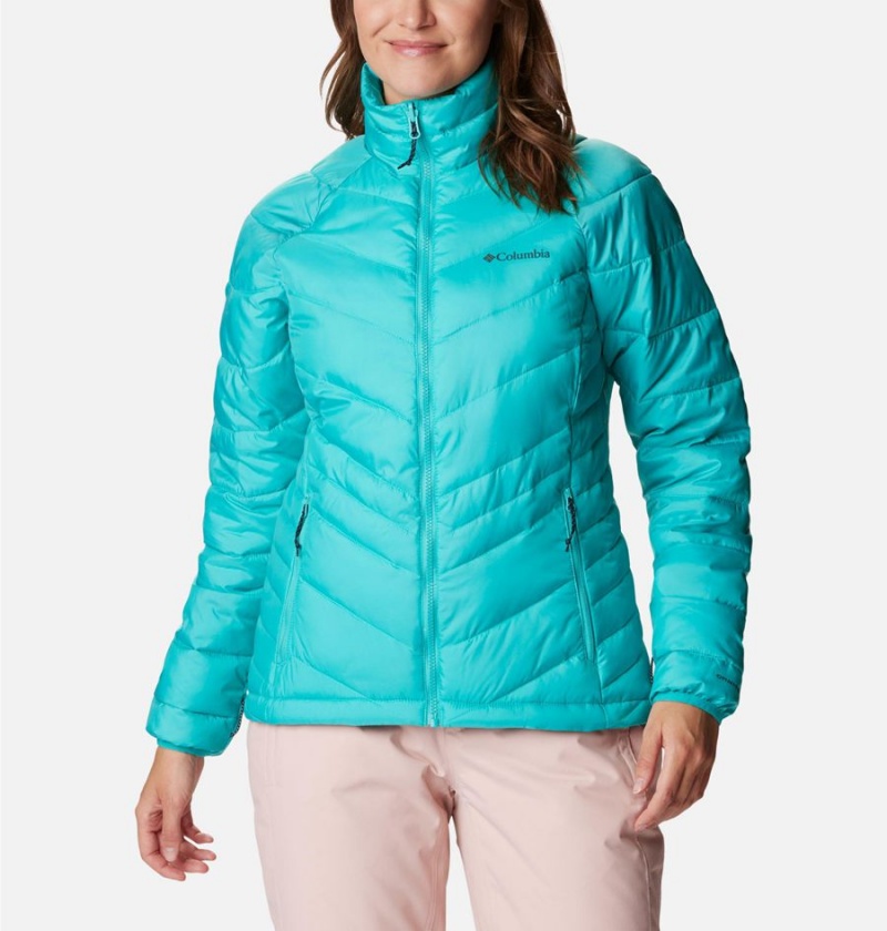 Turquoise Women's Columbia Whirlibird IV Interchange Ski Jacket | TOMQZ-0163