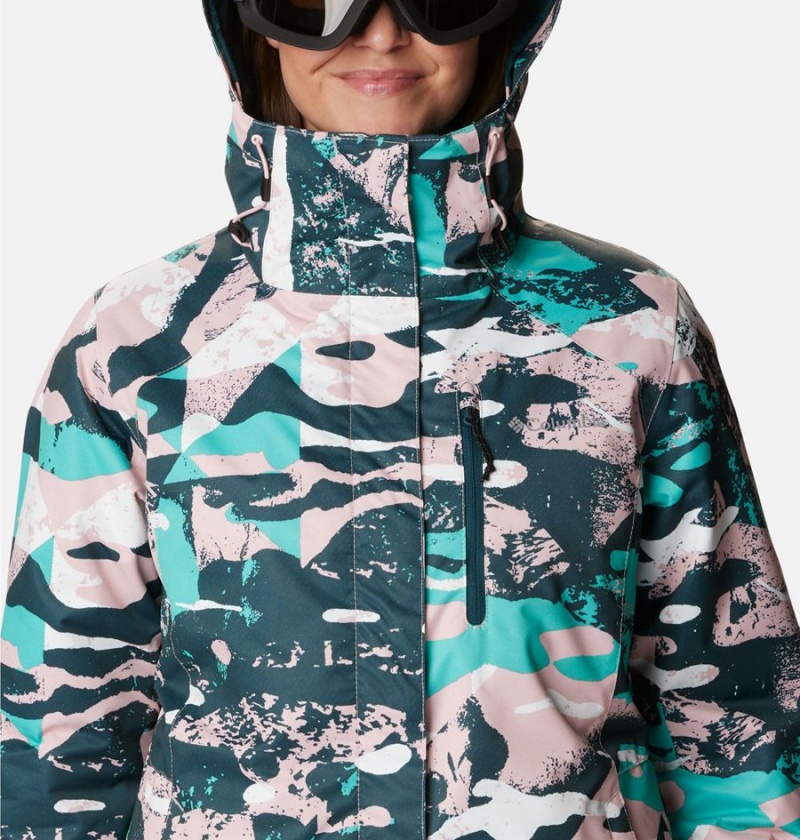 Turquoise Women's Columbia Whirlibird IV Interchange Ski Jacket | TOMQZ-0163