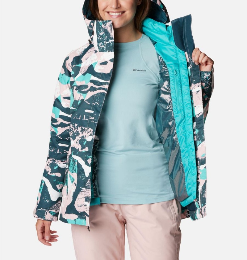 Turquoise Women's Columbia Whirlibird IV Interchange Ski Jacket | TOMQZ-0163