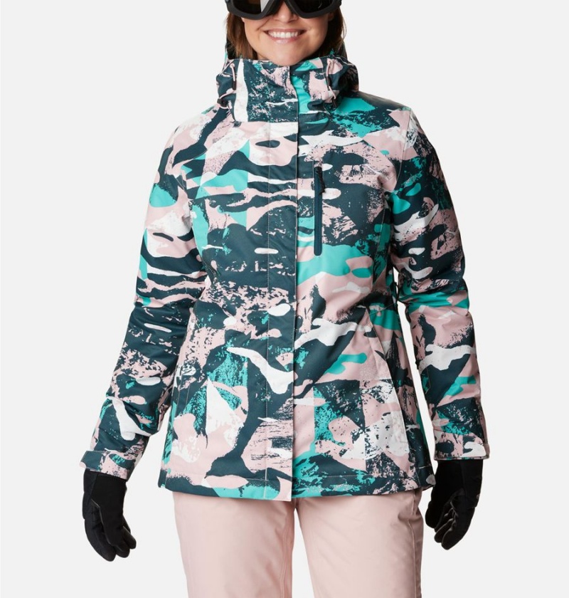 Turquoise Women\'s Columbia Whirlibird IV Interchange Ski Jacket | TOMQZ-0163