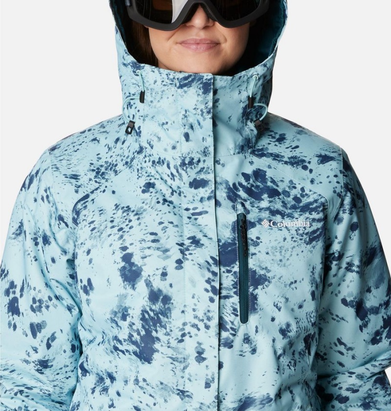 Turquoise Women's Columbia Whirlibird IV Interchange Ski Jacket | CXQIW-2139