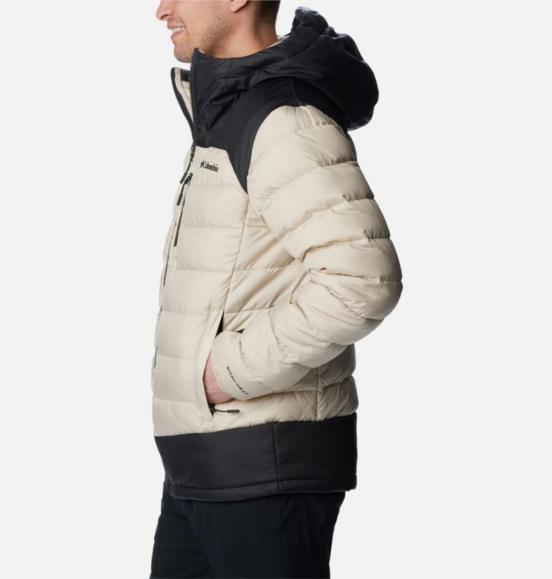 White Men's Columbia Autumn Park Hooded Insulated Puffer Jacket | KFQUS-9560