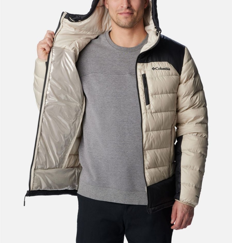 White Men's Columbia Autumn Park Hooded Insulated Puffer Jacket | KFQUS-9560