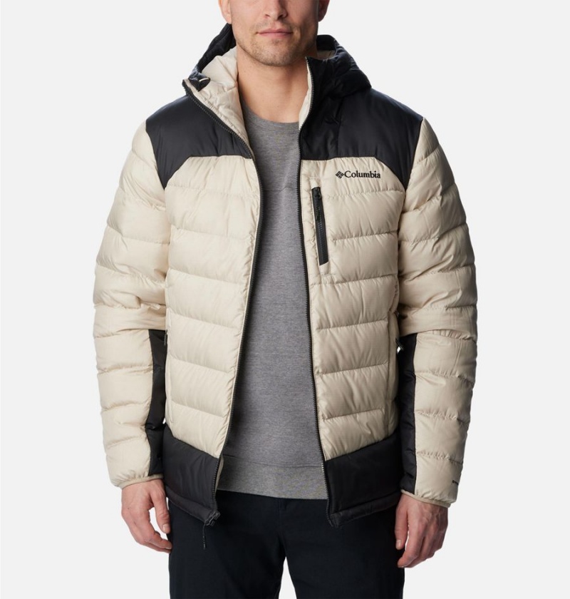 White Men's Columbia Autumn Park Hooded Insulated Puffer Jacket | KFQUS-9560