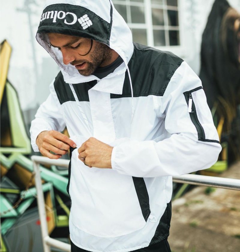 White Men's Columbia Challenger Windbreaker | XJSVR-6407