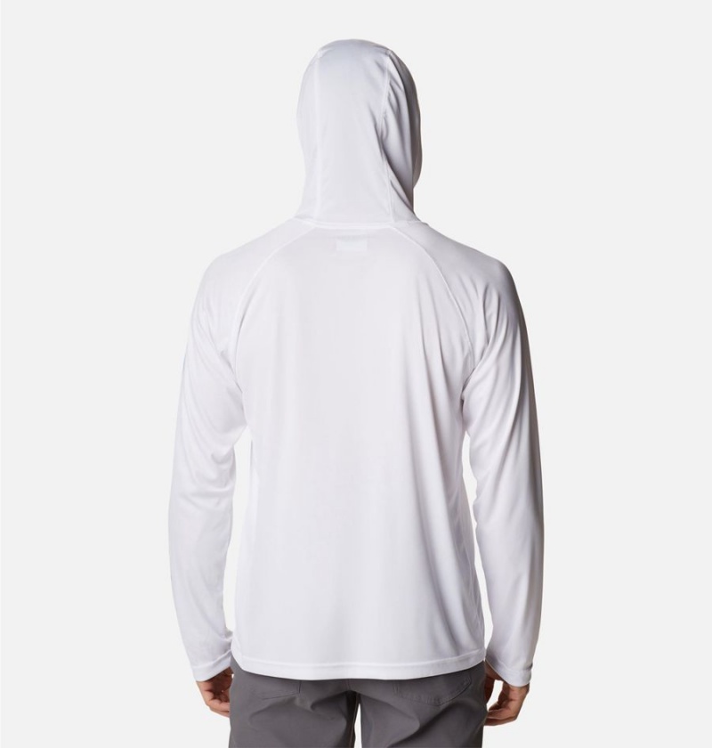 White Men's Columbia Fork Stream Hoodie | JFZAM-4036