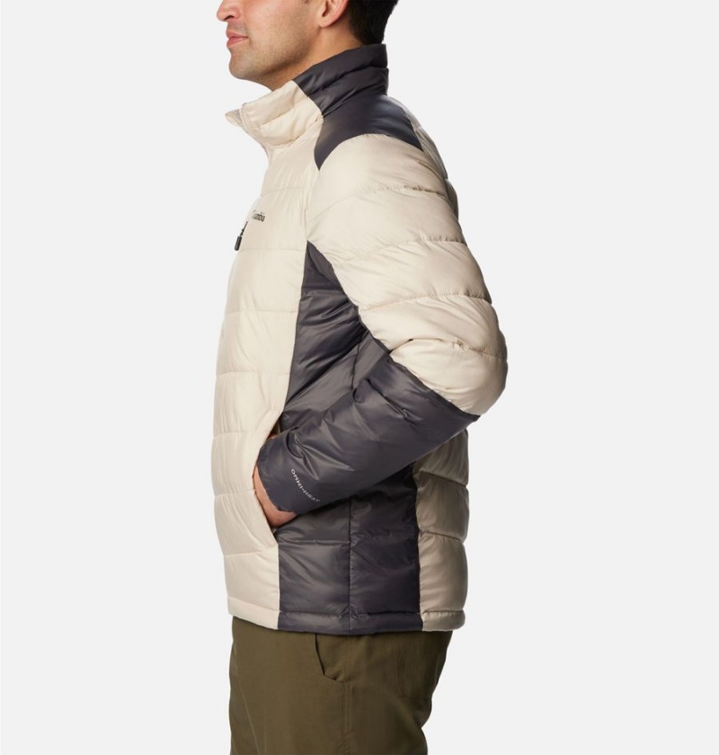 White Men's Columbia Labyrinth Loop Omni Heat Infinity Insulated Puffer Jacket | BDKQF-4079