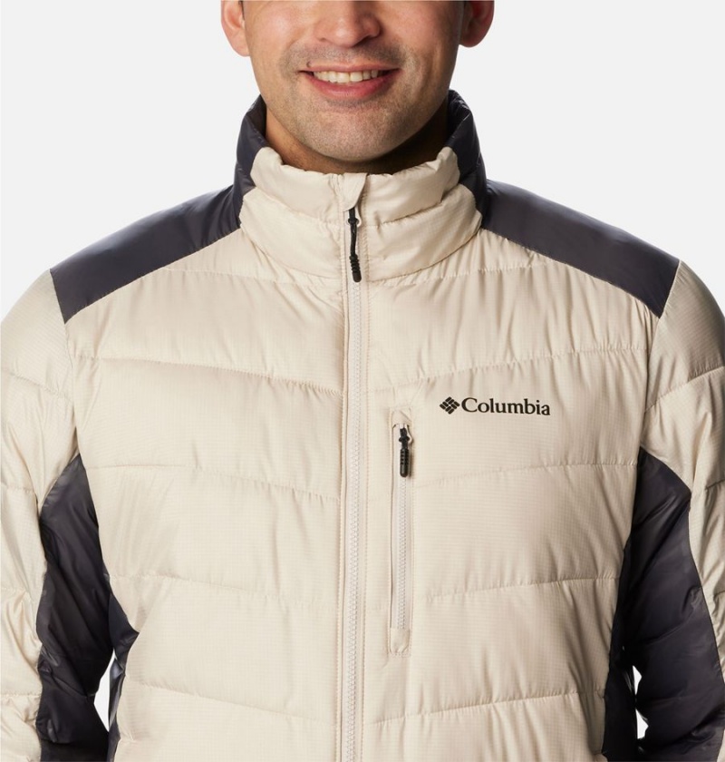 White Men's Columbia Labyrinth Loop Omni Heat Infinity Insulated Puffer Jacket | BDKQF-4079