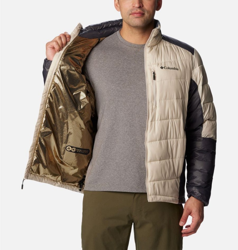 White Men's Columbia Labyrinth Loop Omni Heat Infinity Insulated Puffer Jacket | BDKQF-4079