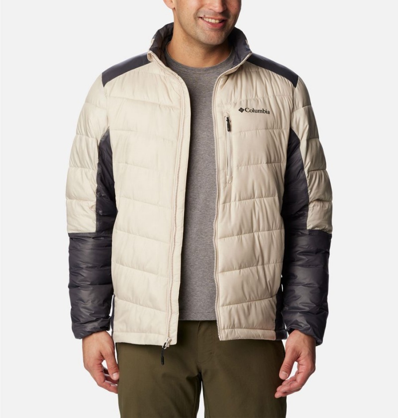 White Men's Columbia Labyrinth Loop Omni Heat Infinity Insulated Puffer Jacket | BDKQF-4079