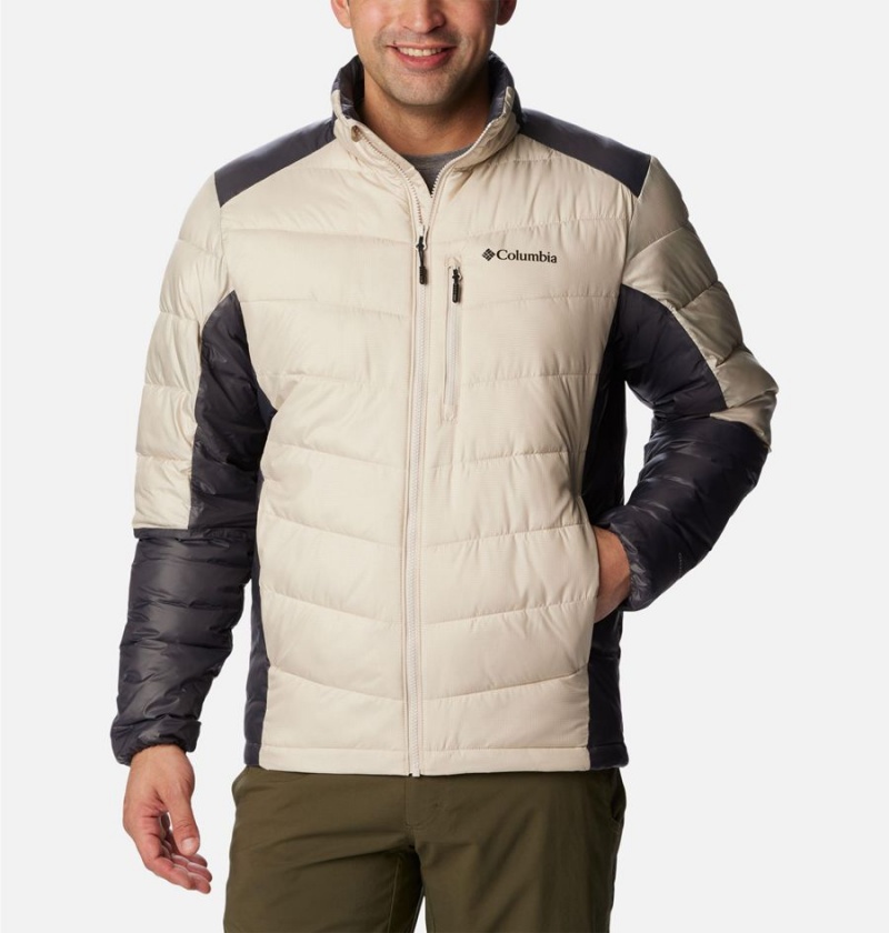 White Men\'s Columbia Labyrinth Loop Omni Heat Infinity Insulated Puffer Jacket | BDKQF-4079