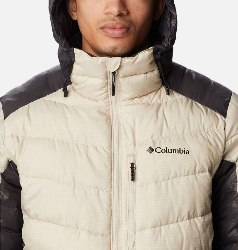 White Men's Columbia Labyrinth Loop Omni Heat Infinity Hooded Insulated Puffer Jacket | ILTEN-2801