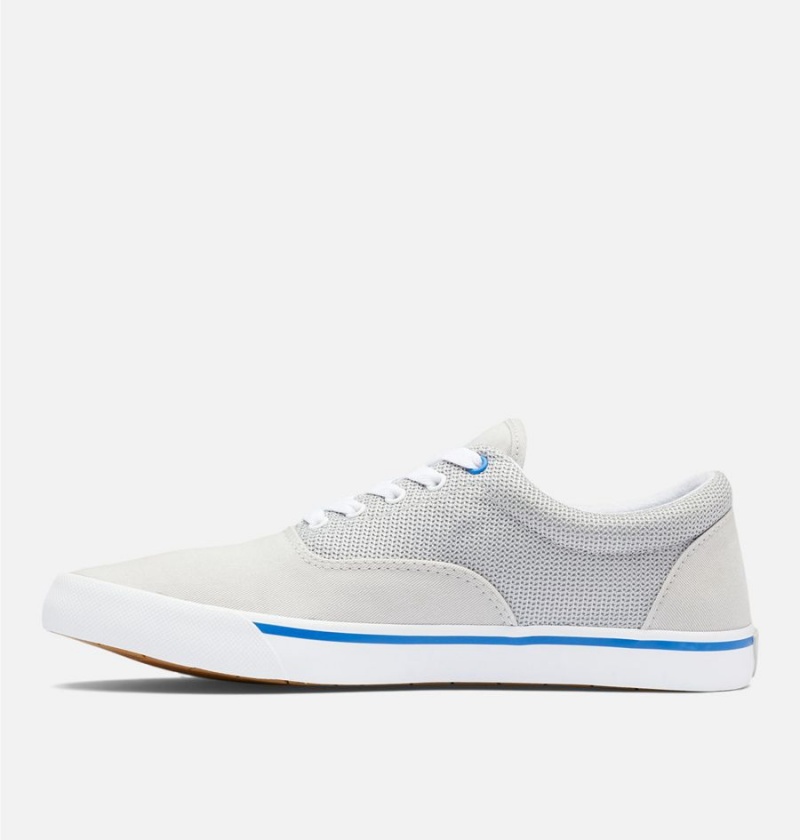 White Men's Columbia PFG Slack Tide Lace Sneakers | BWLYJ-2501