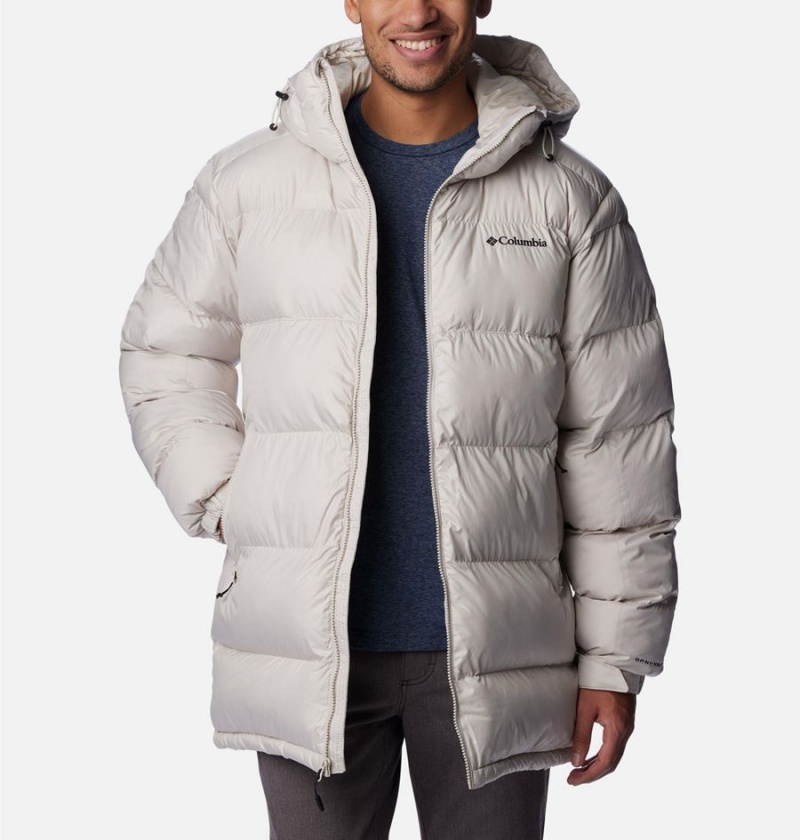 White Men's Columbia Pike Lake Parka Insulated Puffer Jacket | IDCTQ-9706