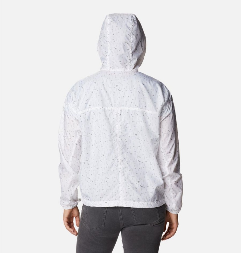 White Women's Columbia Alpine Chill Jacket Windbreaker | UMWOT-3704