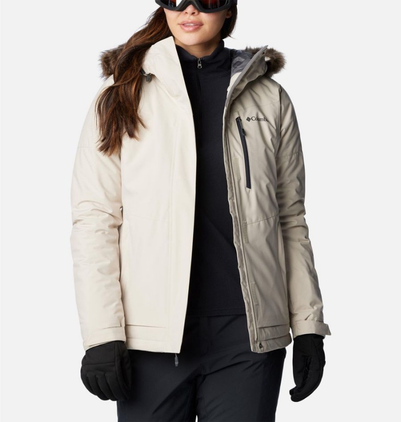 White Women's Columbia Ava Alpine Insulated Ski Jacket | EWKCO-5964