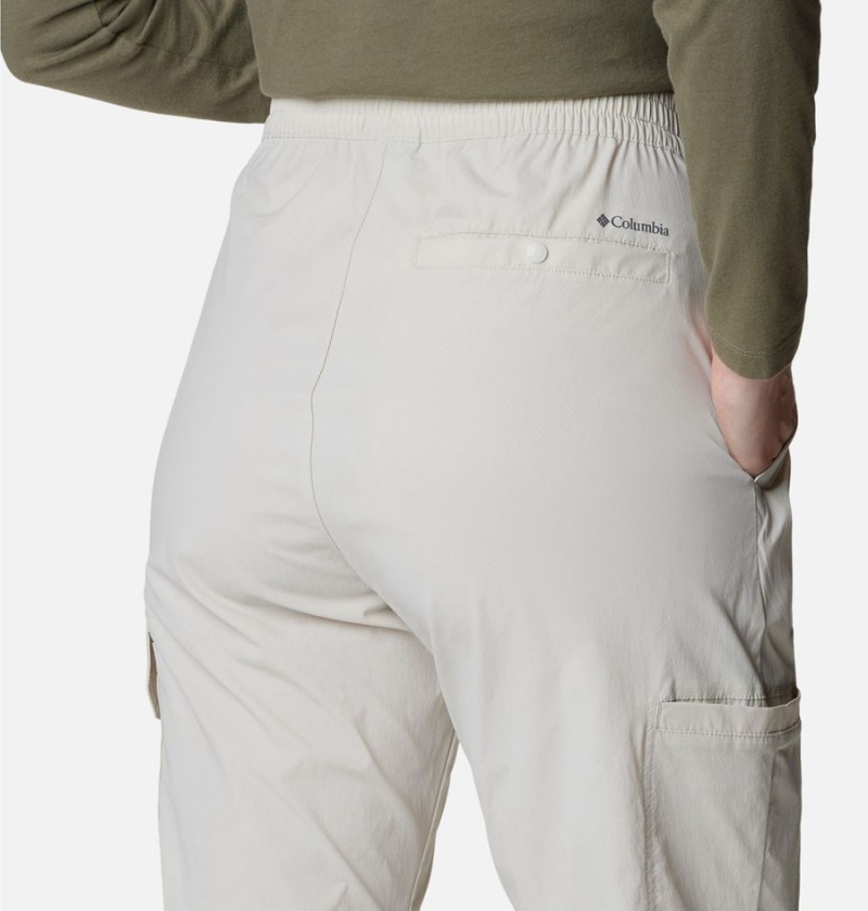 White Women's Columbia Boundless Trek Pleated Pants | VFSAQ-2863